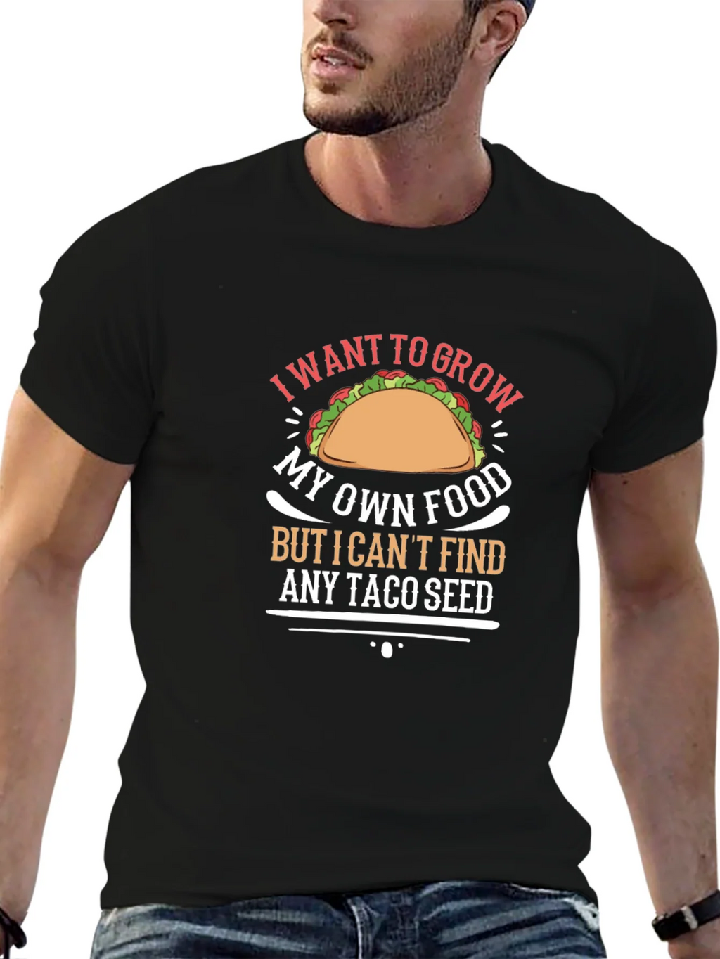 Taco Seed T-Shirt: Grow Your Own Food Humor Tee product image 6