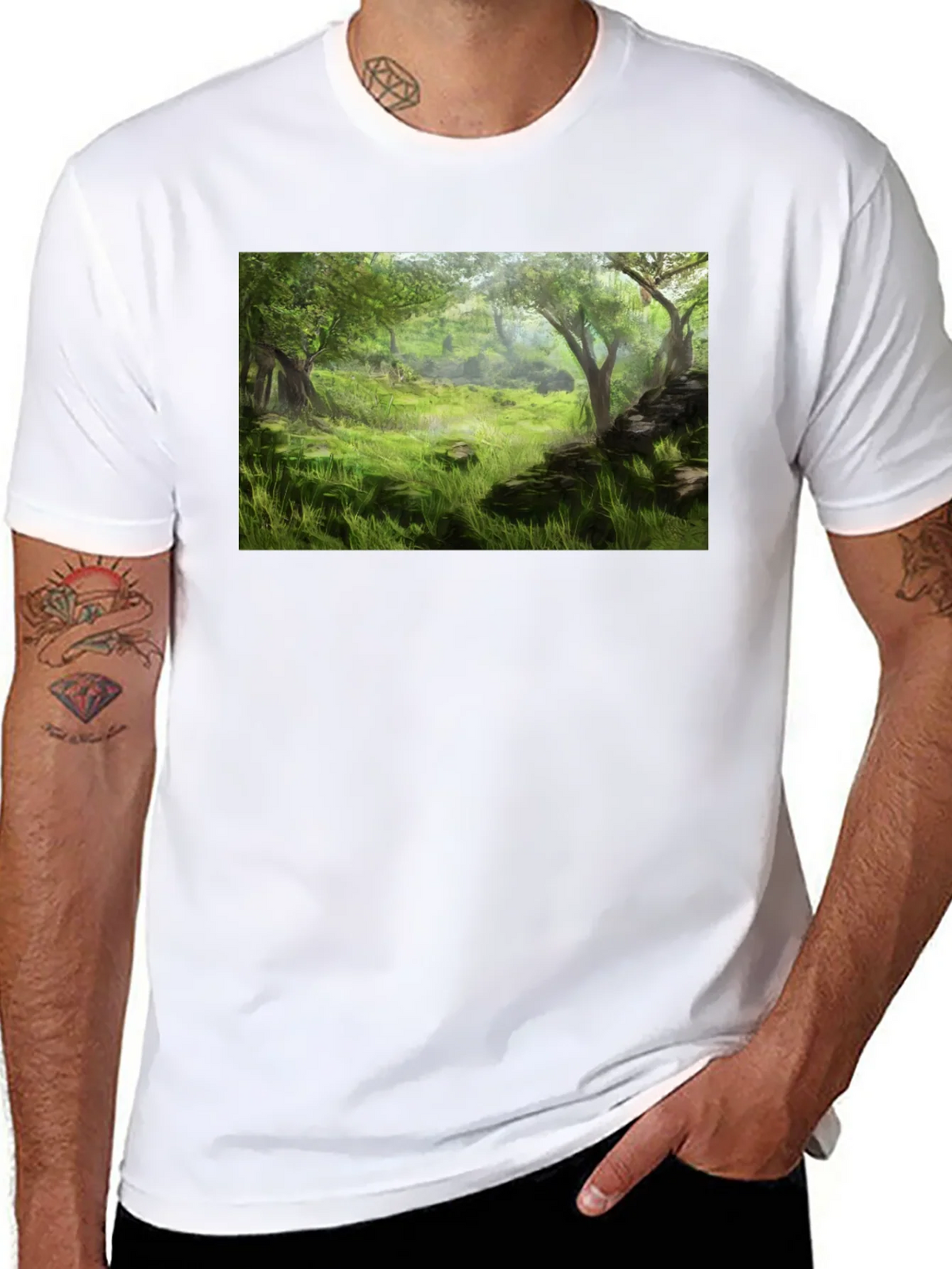 Enchanted Forest Graphic Tee - Nature Lovers T-Shirt product image 7
