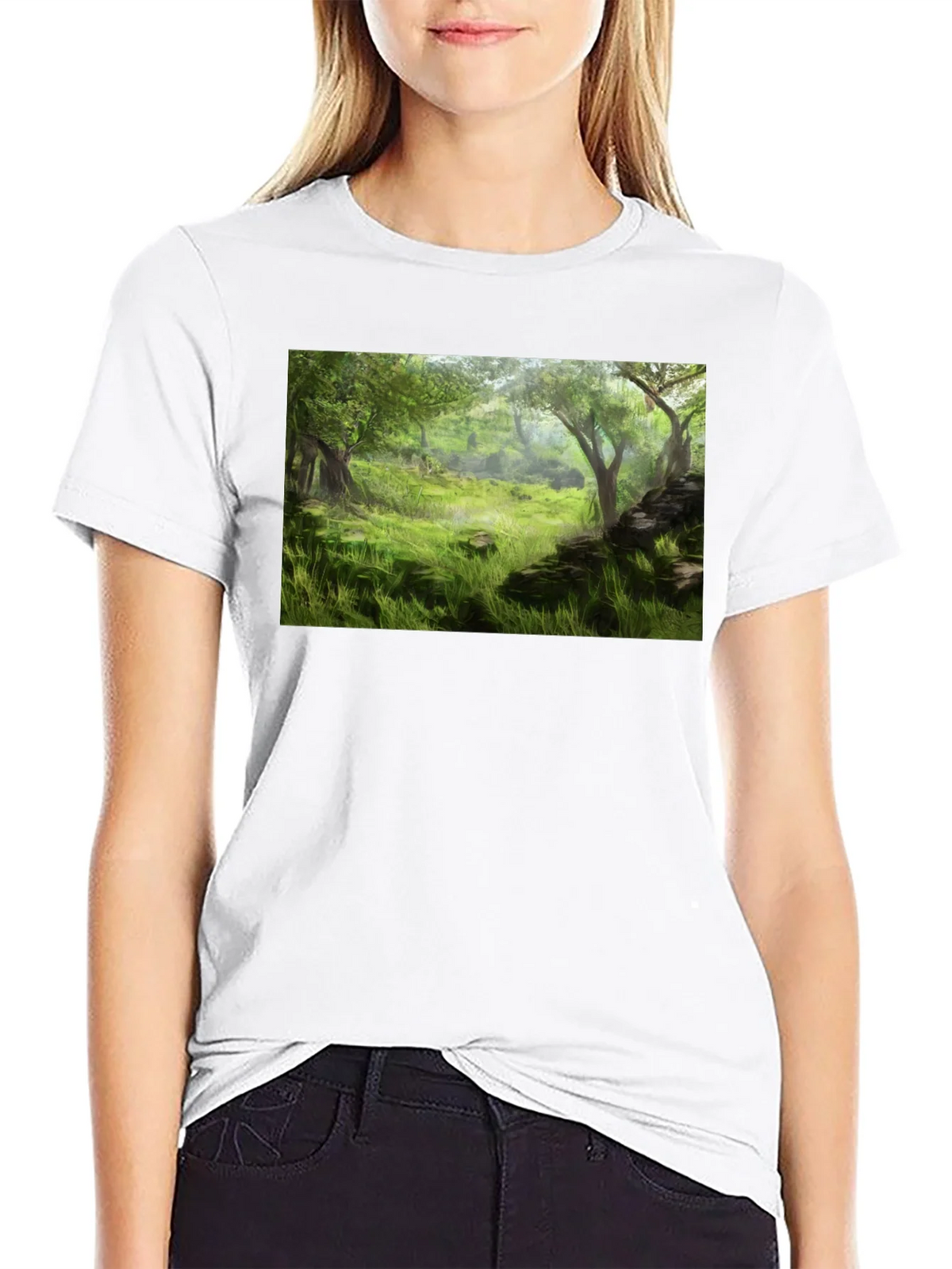 Enchanted Forest Graphic Tee - Nature Lovers T-Shirt product image 8