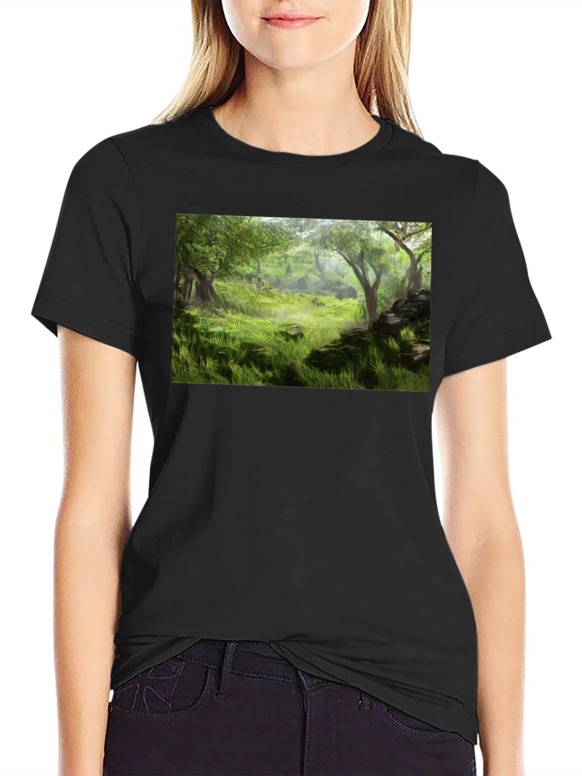 Enchanted Forest Graphic Tee - Nature Lovers T-Shirt product image 2