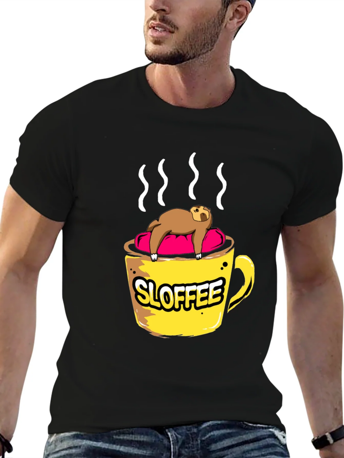 Sloffee Sloth Coffee Lover T-Shirt product image 6