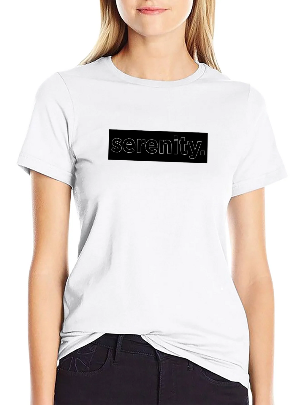 Serenity Graphic Tee - Stylish Mens Black T-Shirt product image 8
