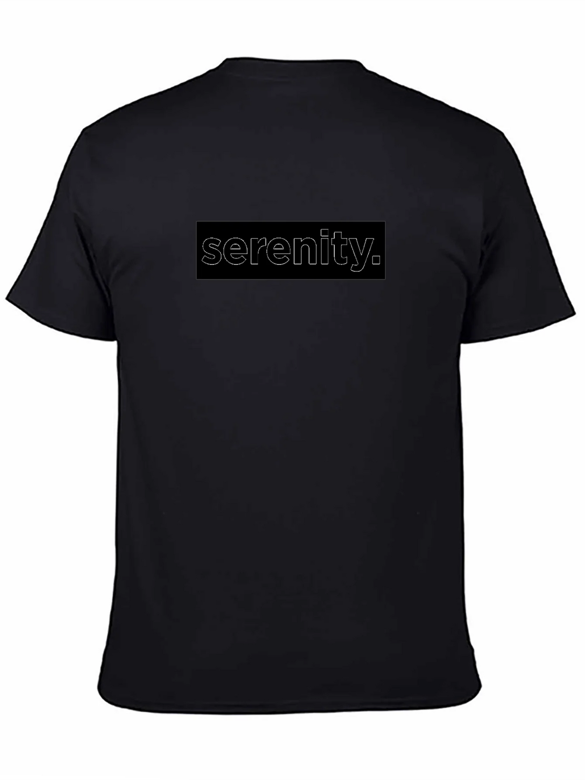 Serenity Graphic Tee - Stylish Mens Black T-Shirt product image 4