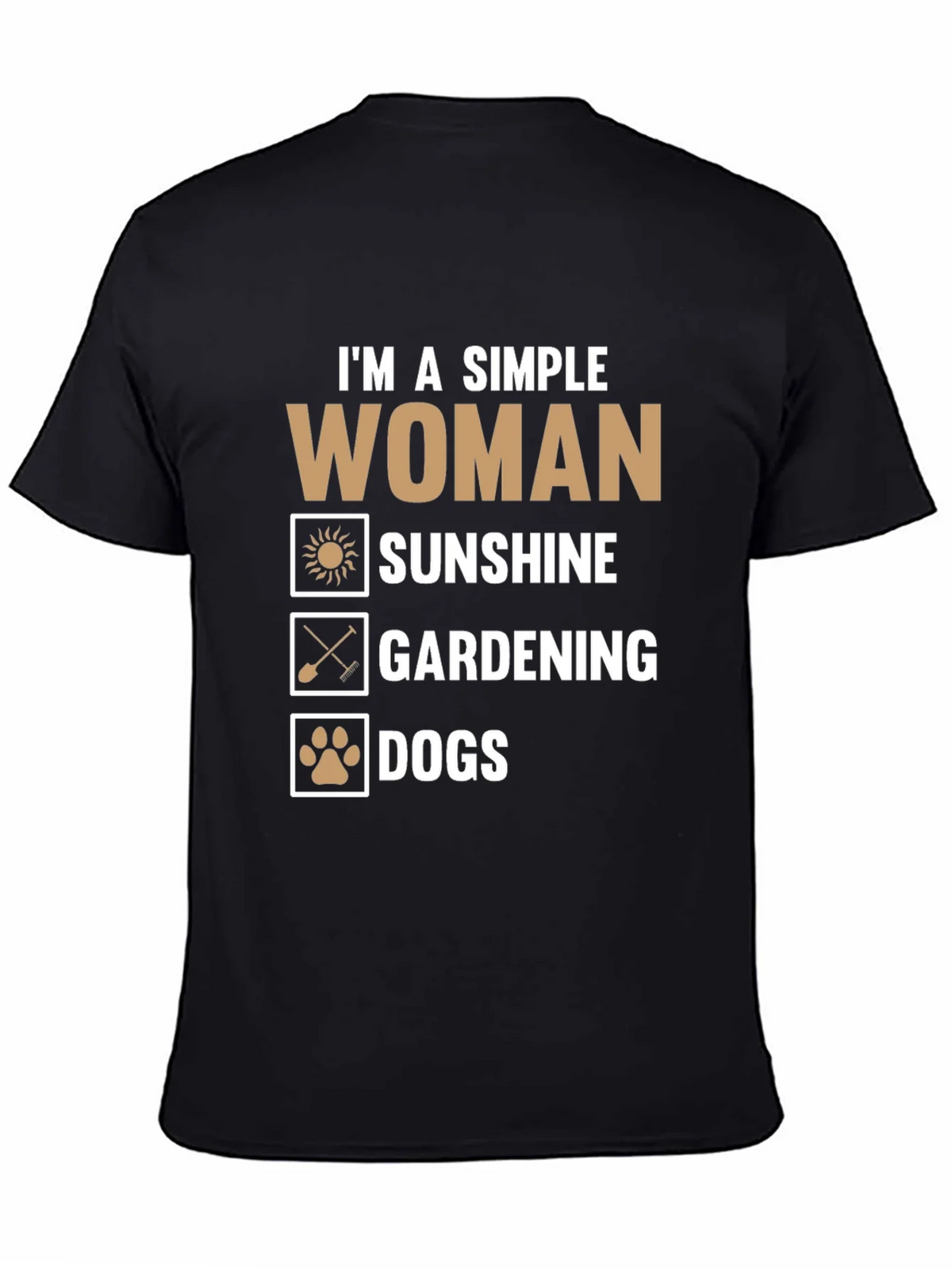 Simple Woman T-Shirt - Sunshine Gardening Dogs product image 4