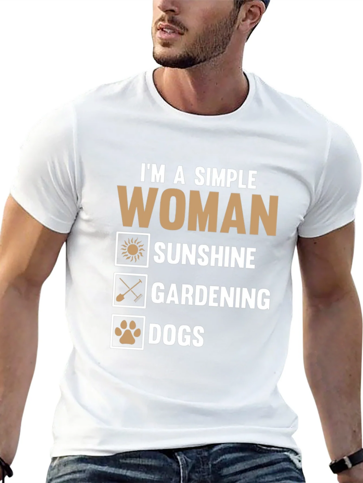 Simple Woman T-Shirt - Sunshine Gardening Dogs product image 12