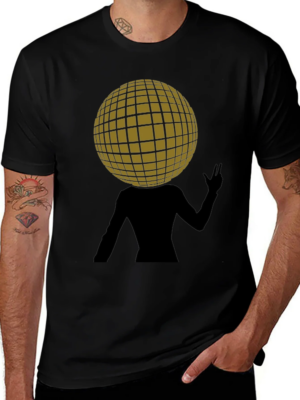 Groovy Disco Ball Head T-Shirt product image 1