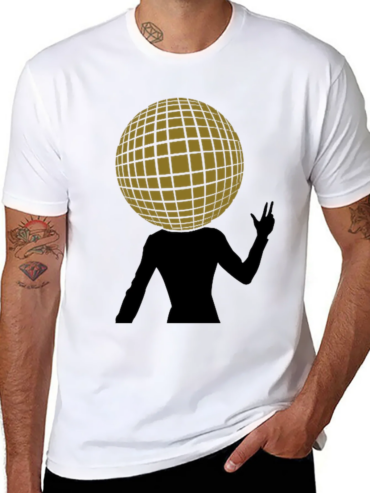 Groovy Disco Ball Head T-Shirt product image 7