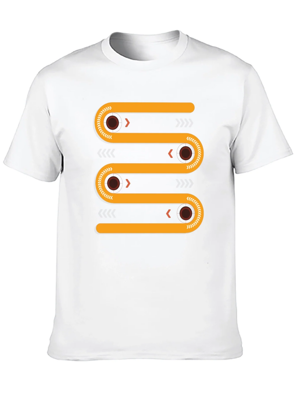 Abstract Geometric Conveyor Belt Graphic Tee product image 9