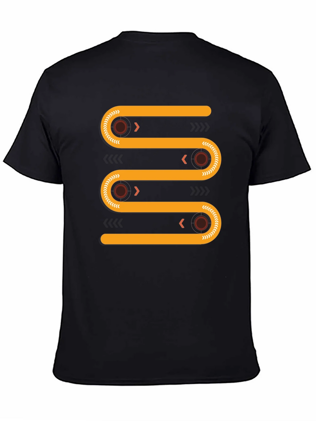 Abstract Geometric Conveyor Belt Graphic Tee product image 4