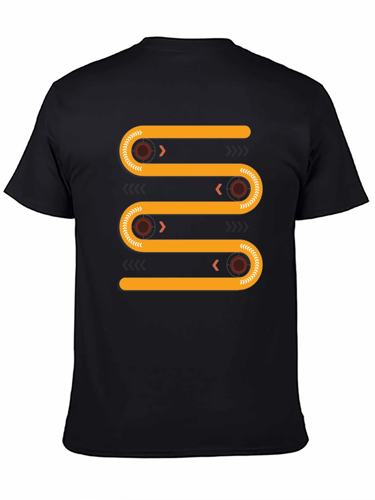 Abstract Geometric Conveyor Belt Graphic Tee product image 4