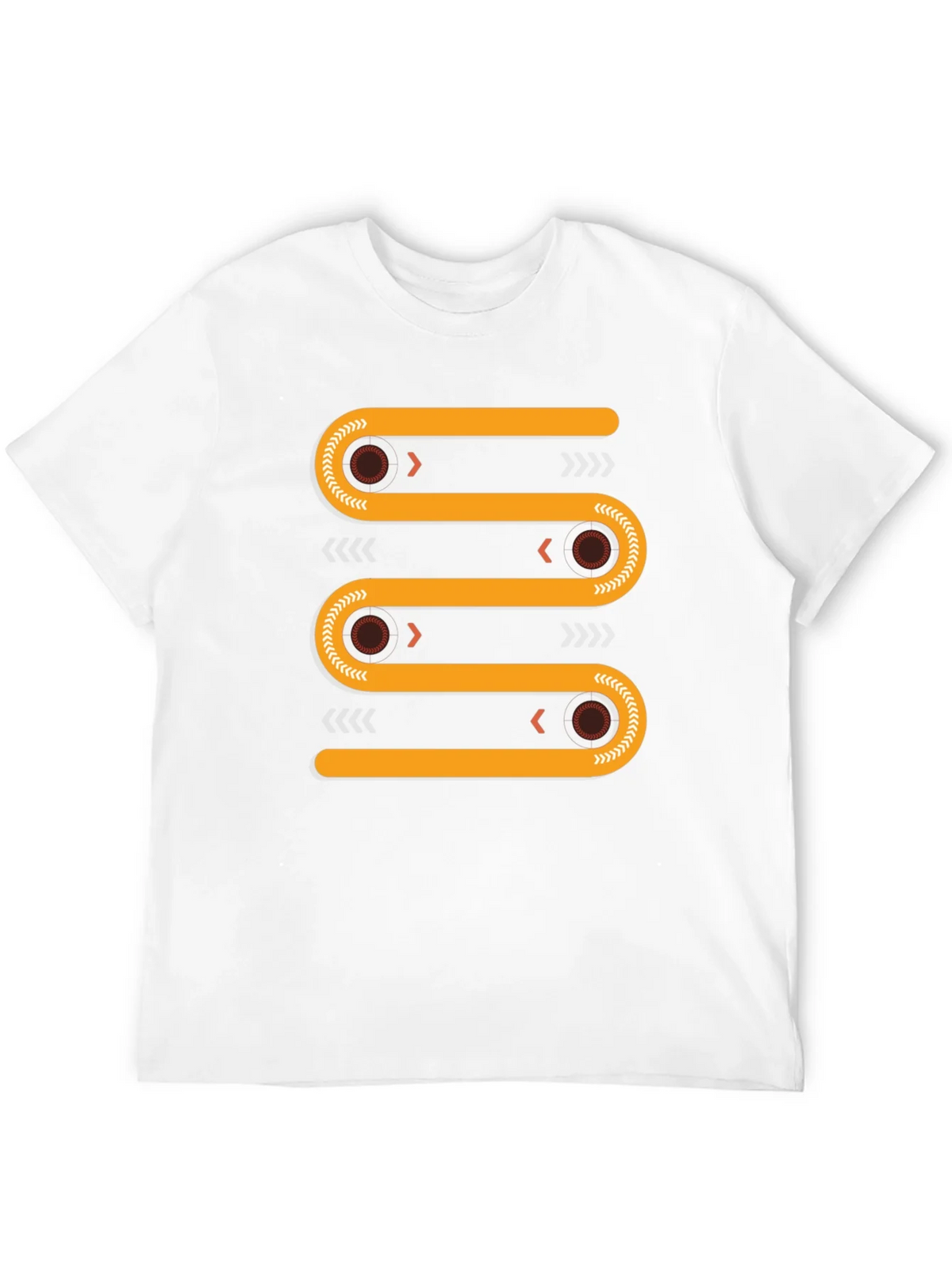 Abstract Geometric Conveyor Belt Graphic Tee product image 11
