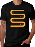 Abstract Geometric Conveyor Belt Graphic Tee product image 1