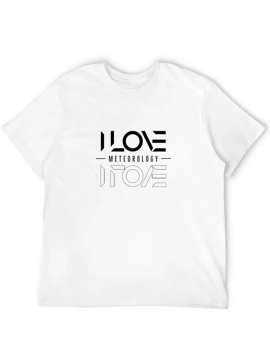 I Love Meteorology Graphic T-Shirt - Black product image 9