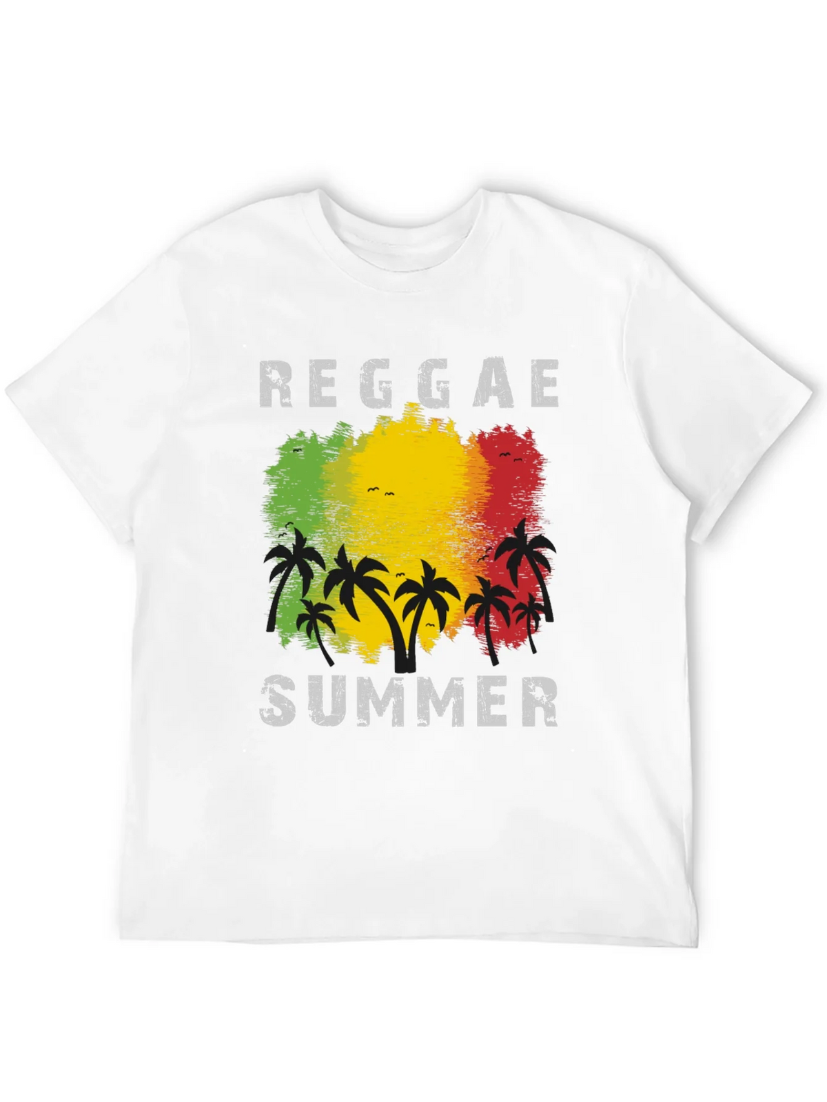 Reggae Summer Palm Tree Graphic T-Shirt product image 9