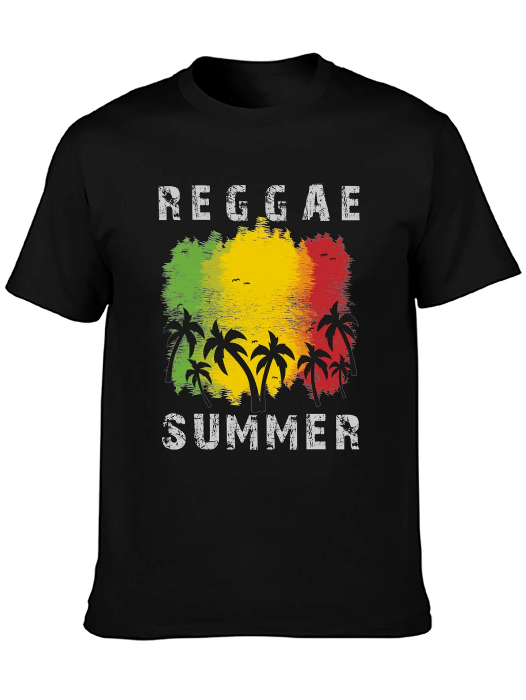 Reggae Summer Palm Tree Graphic T-Shirt product image 2