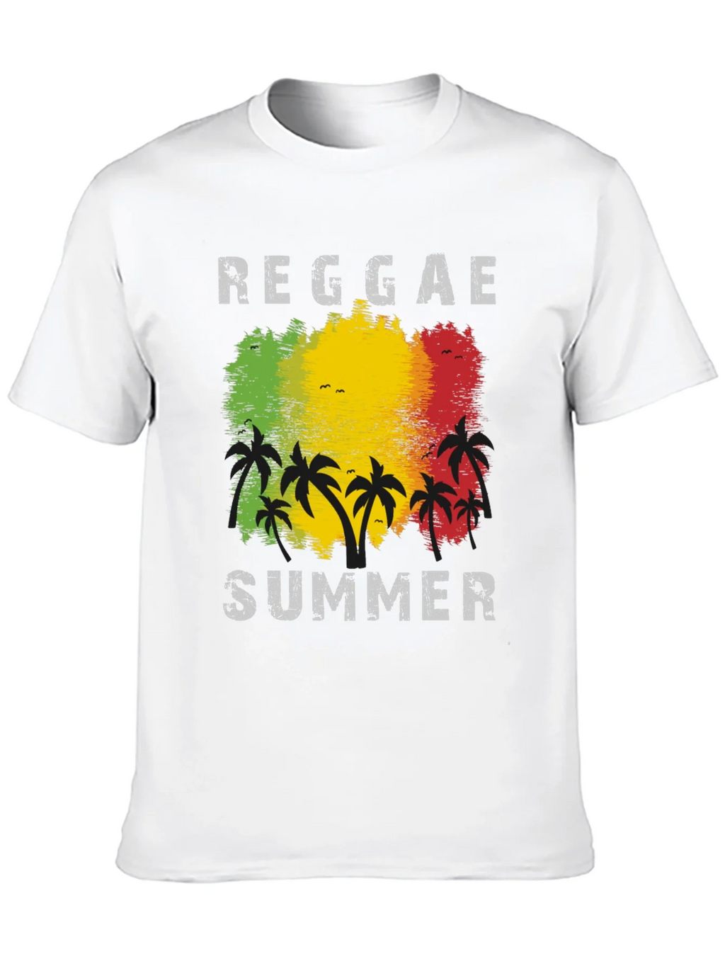Reggae Summer Palm Tree Graphic T-Shirt product image 7
