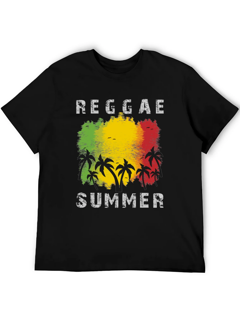 Reggae Summer Palm Tree Graphic T-Shirt product image 4