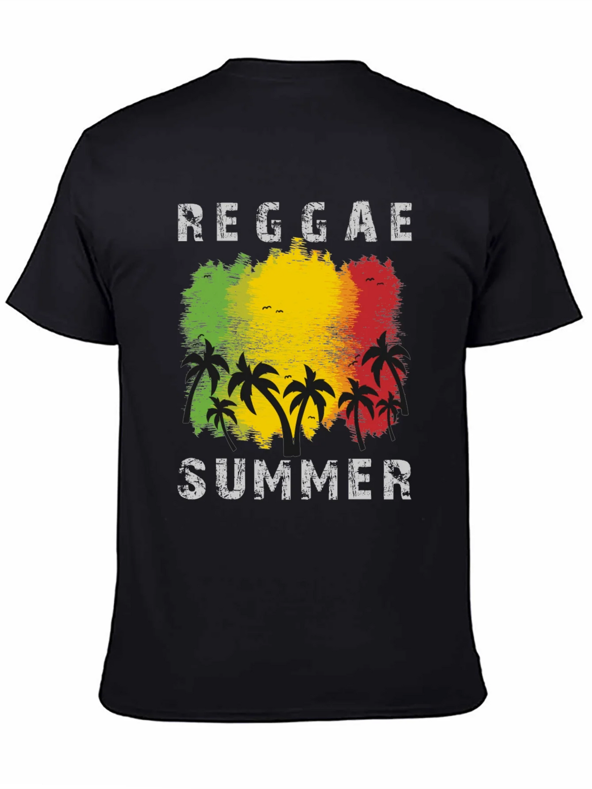Reggae Summer Palm Tree Graphic T-Shirt product image 3