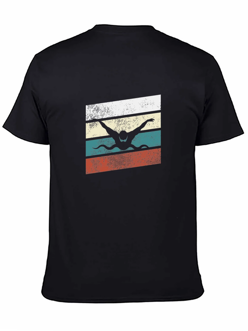 Retro Swimmer Graphic Tee - Black product image 4