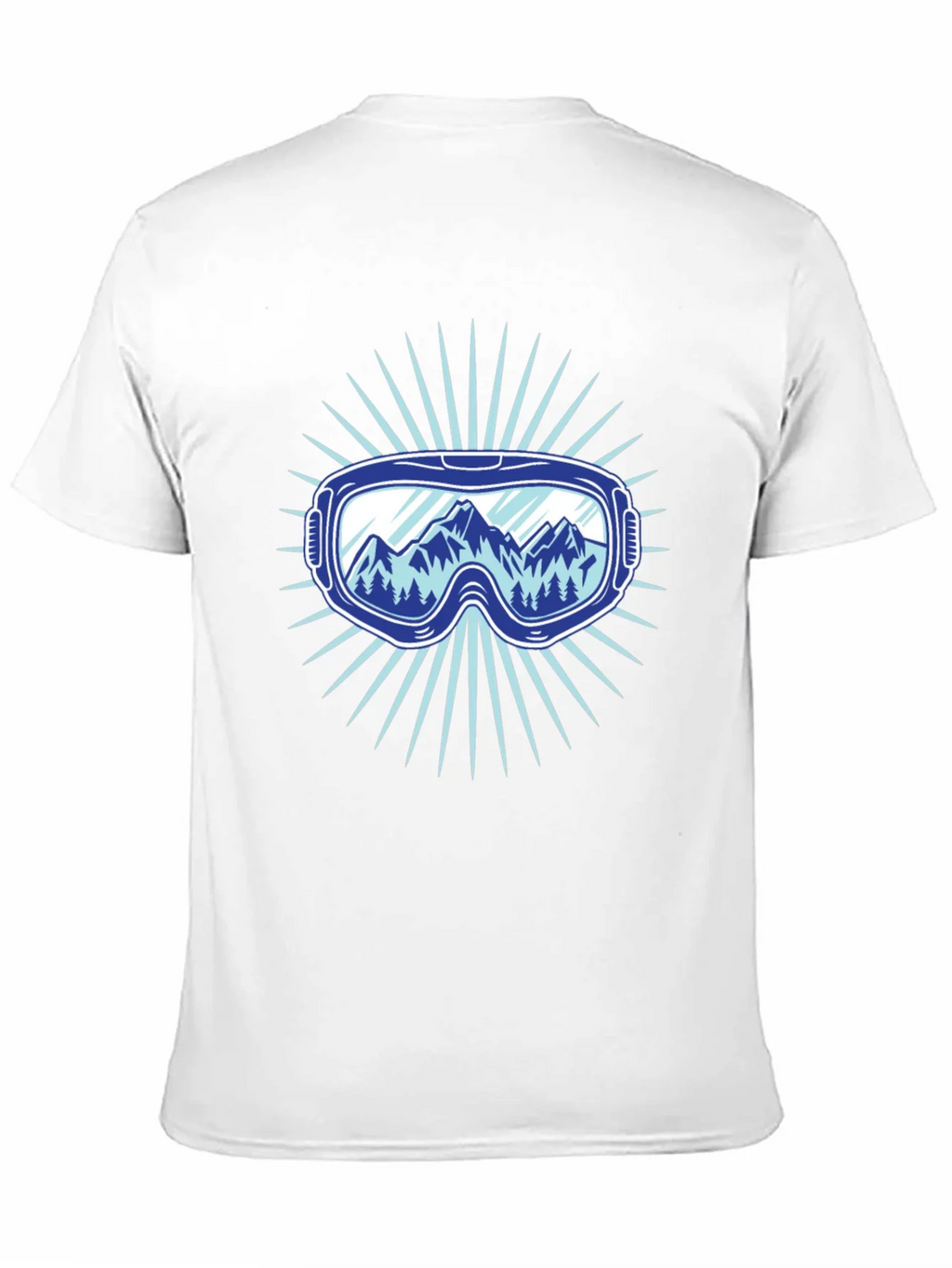 Mountains Ski Goggles Graphic Tee - Black product image 10