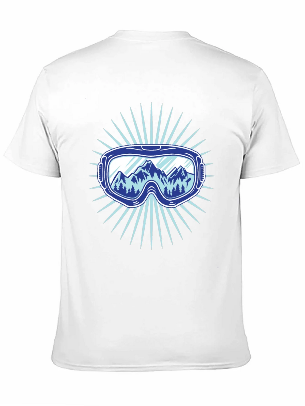 Mountains Ski Goggles Graphic Tee - Black product image 10