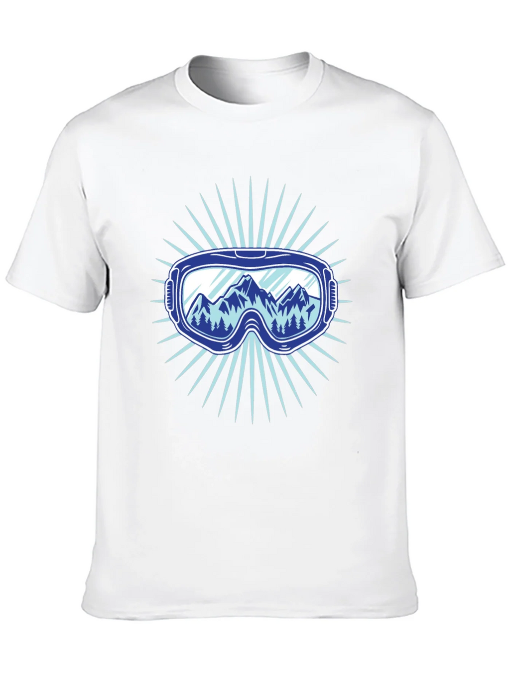 Mountains Ski Goggles Graphic Tee - Black product image 9