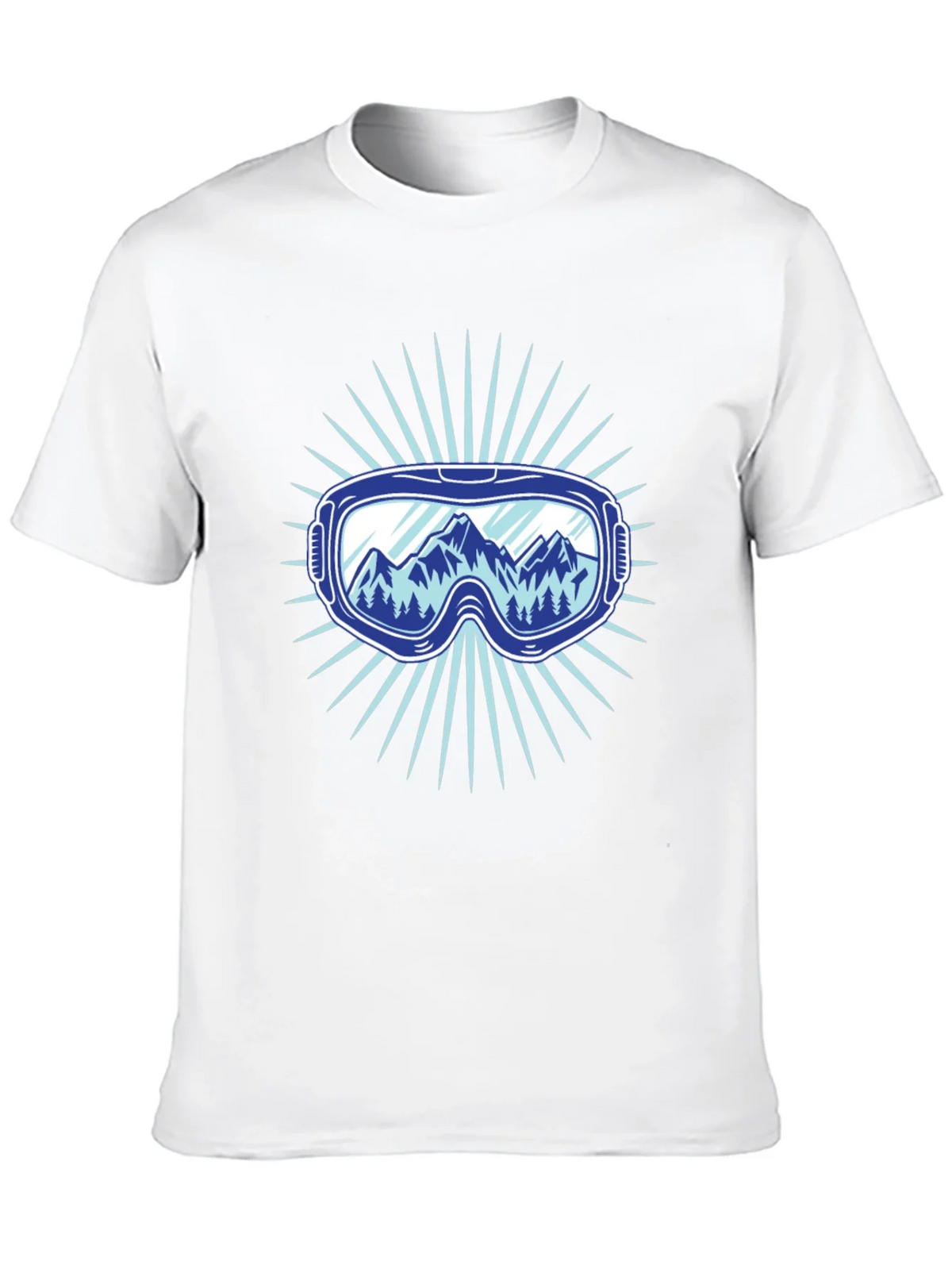 Mountains Ski Goggles Graphic Tee - Black product image 9