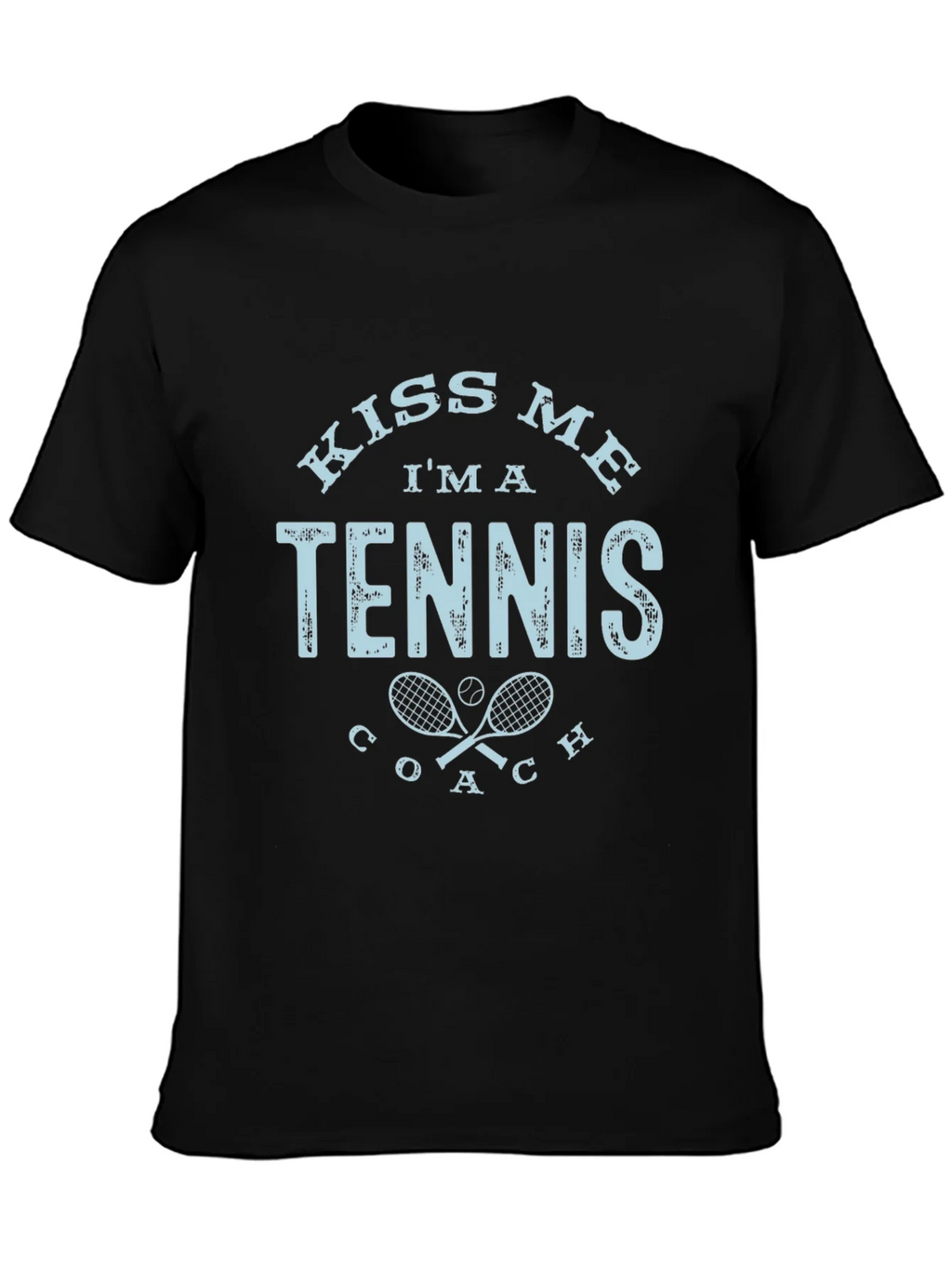Kiss Me Im A Tennis Coach T-Shirt product image 3