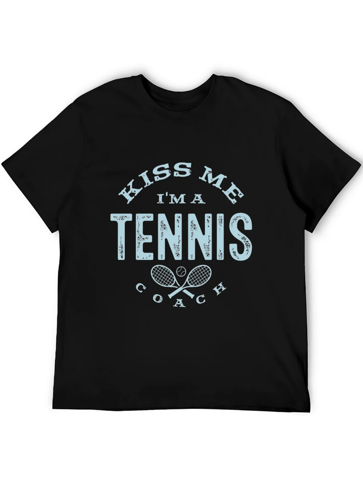 Kiss Me Im A Tennis Coach T-Shirt product image 5