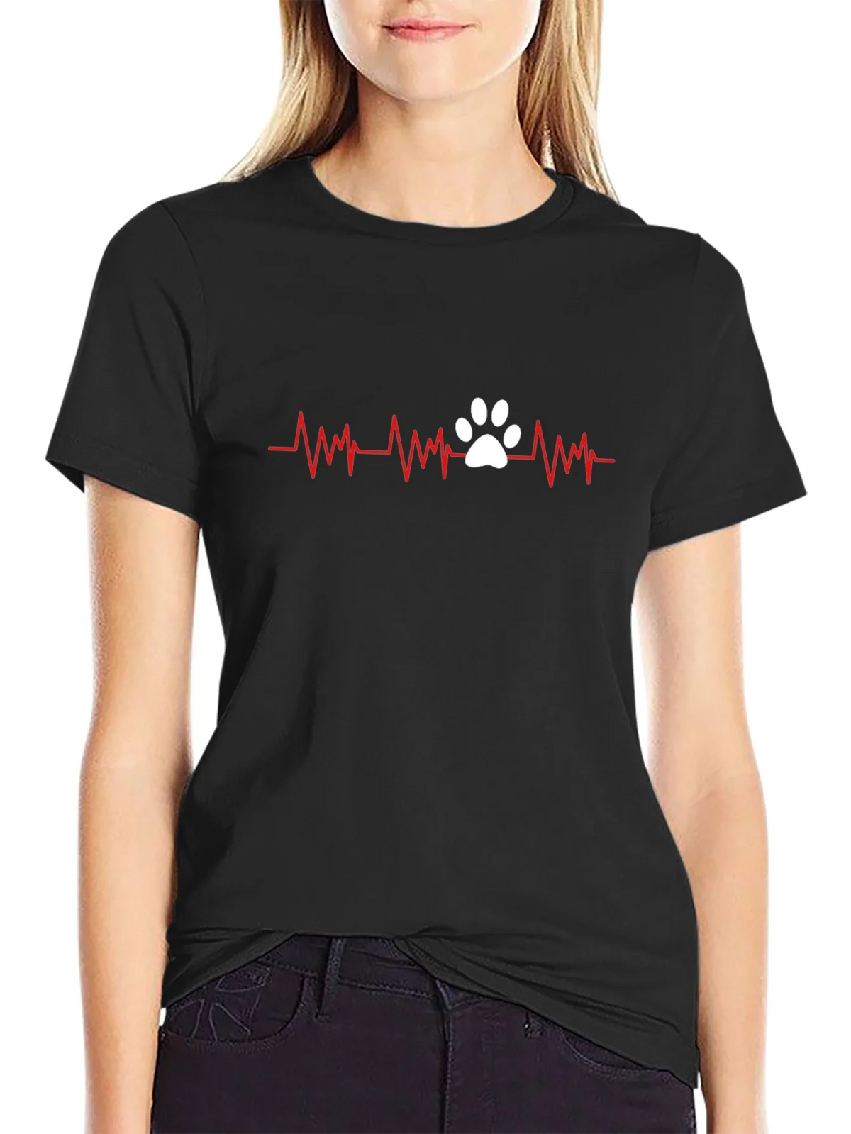 Dog Lover Heartbeat T-Shirt product image 2