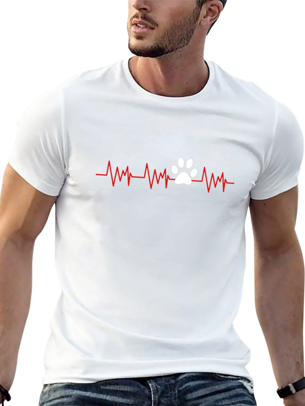 Dog Lover Heartbeat T-Shirt product image 12