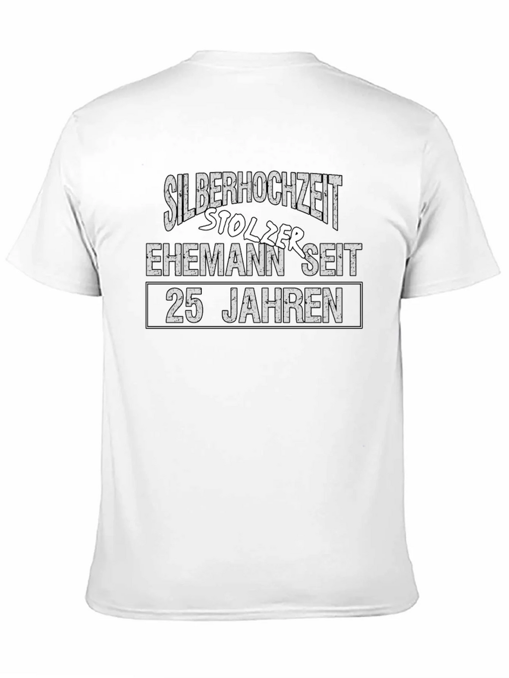 Silver Wedding Anniversary Proud Husband 25 Years T-Shirt product image 3
