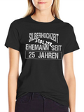 Silver Wedding Anniversary Proud Husband 25 Years T-Shirt product image 1