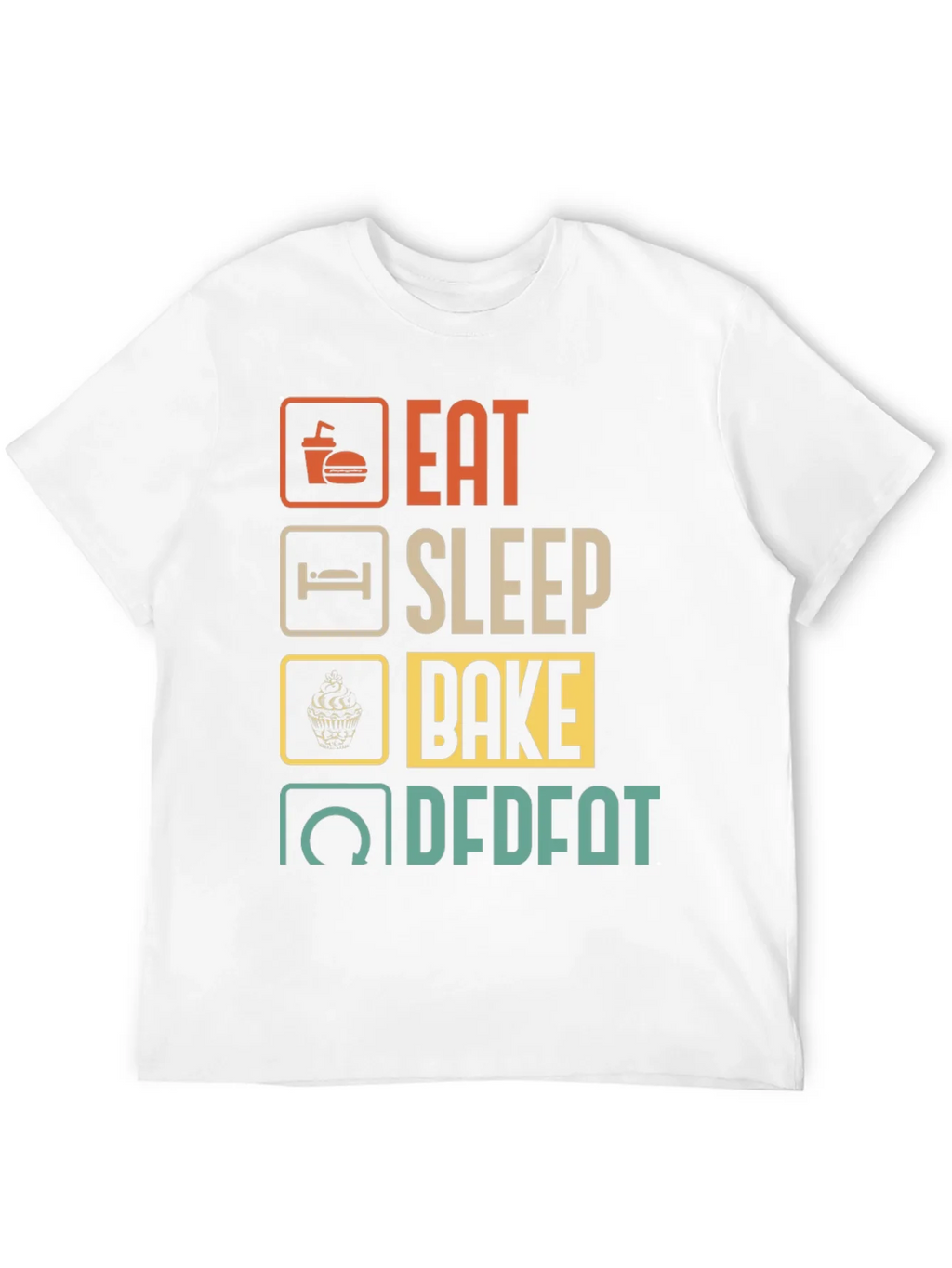 Eat Sleep Bake Repeat Mens Graphic Tee product image 11
