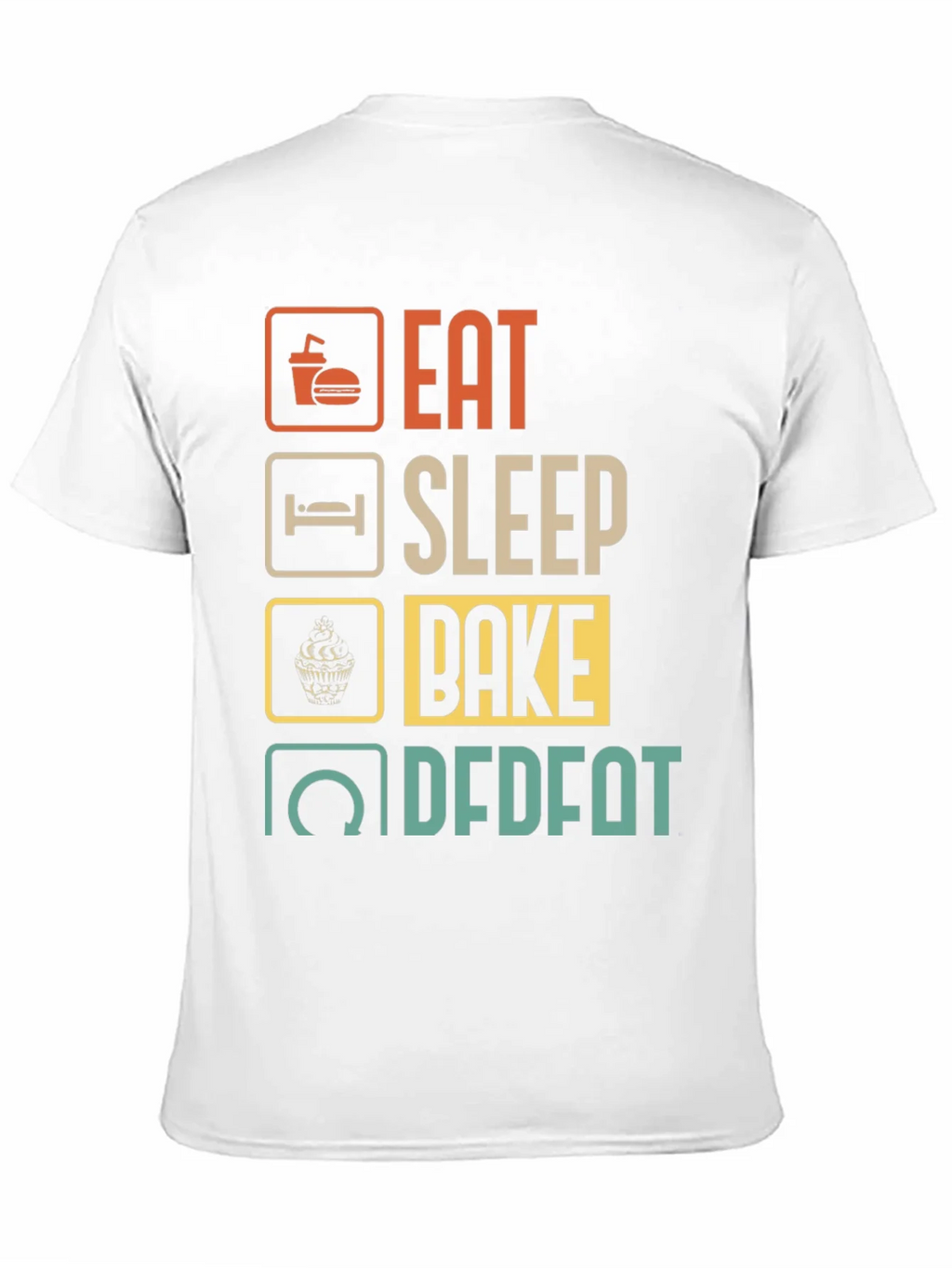 Eat Sleep Bake Repeat Mens Graphic Tee product image 10