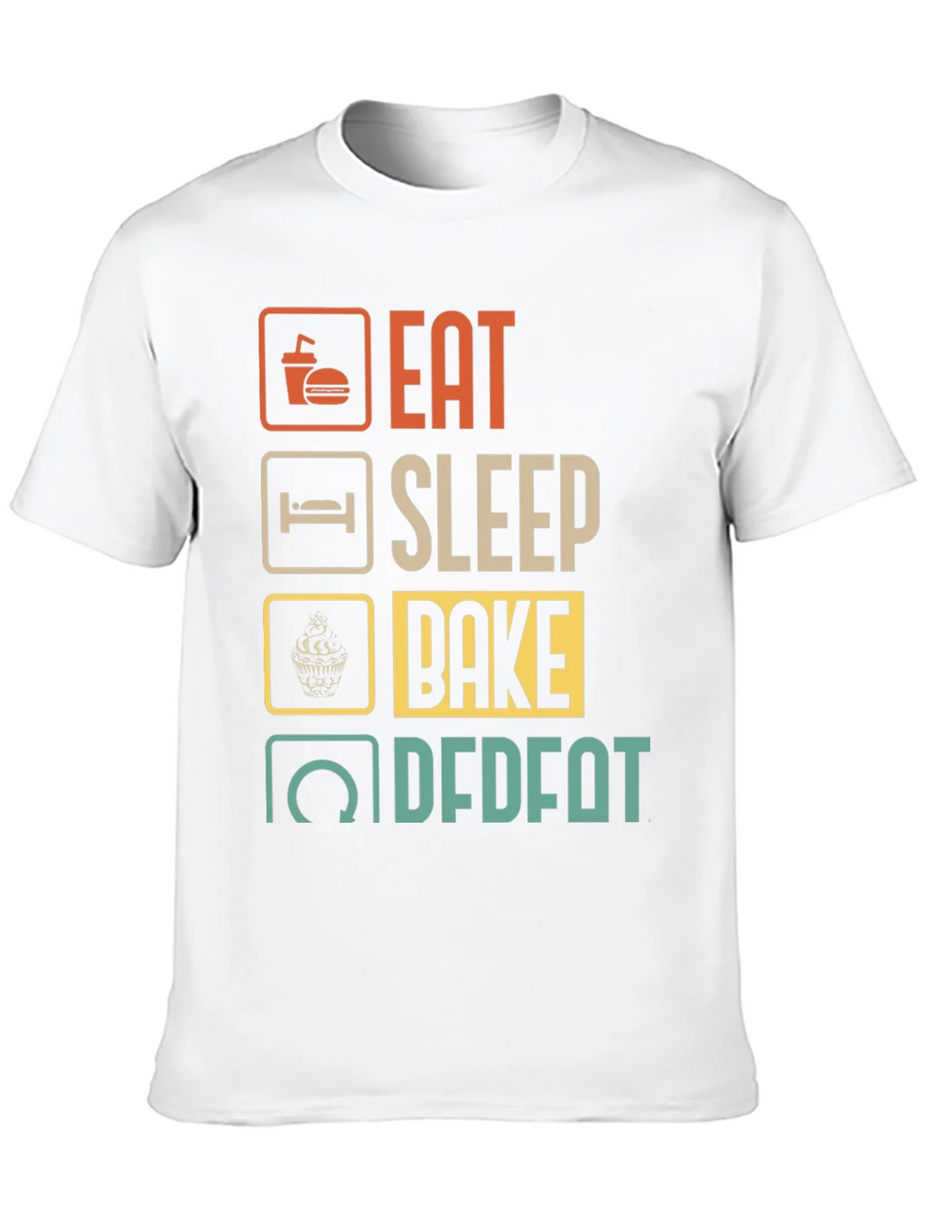Eat Sleep Bake Repeat Mens Graphic Tee product image 9