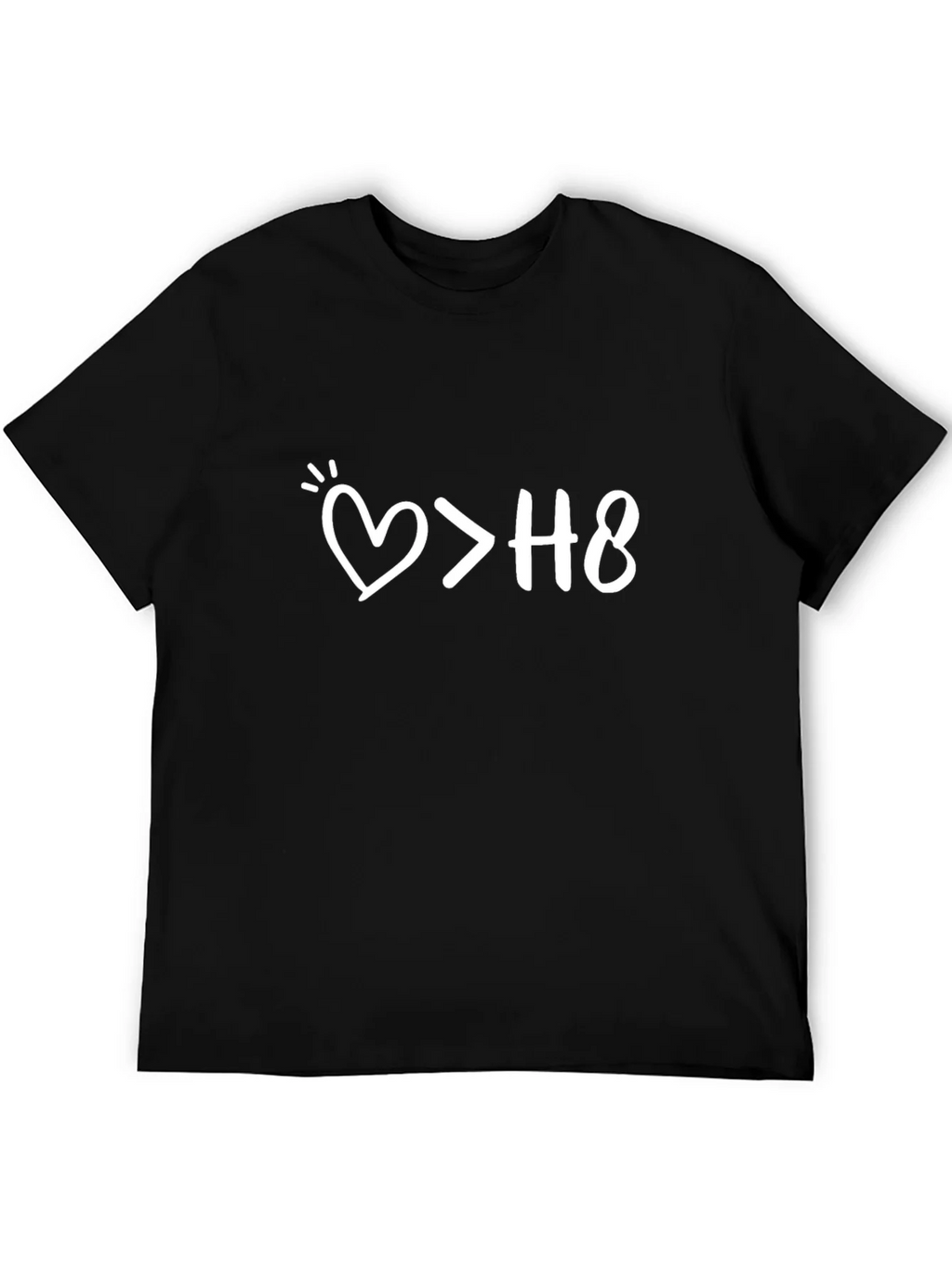 Love Over Hate Graphic T-Shirt product image 5