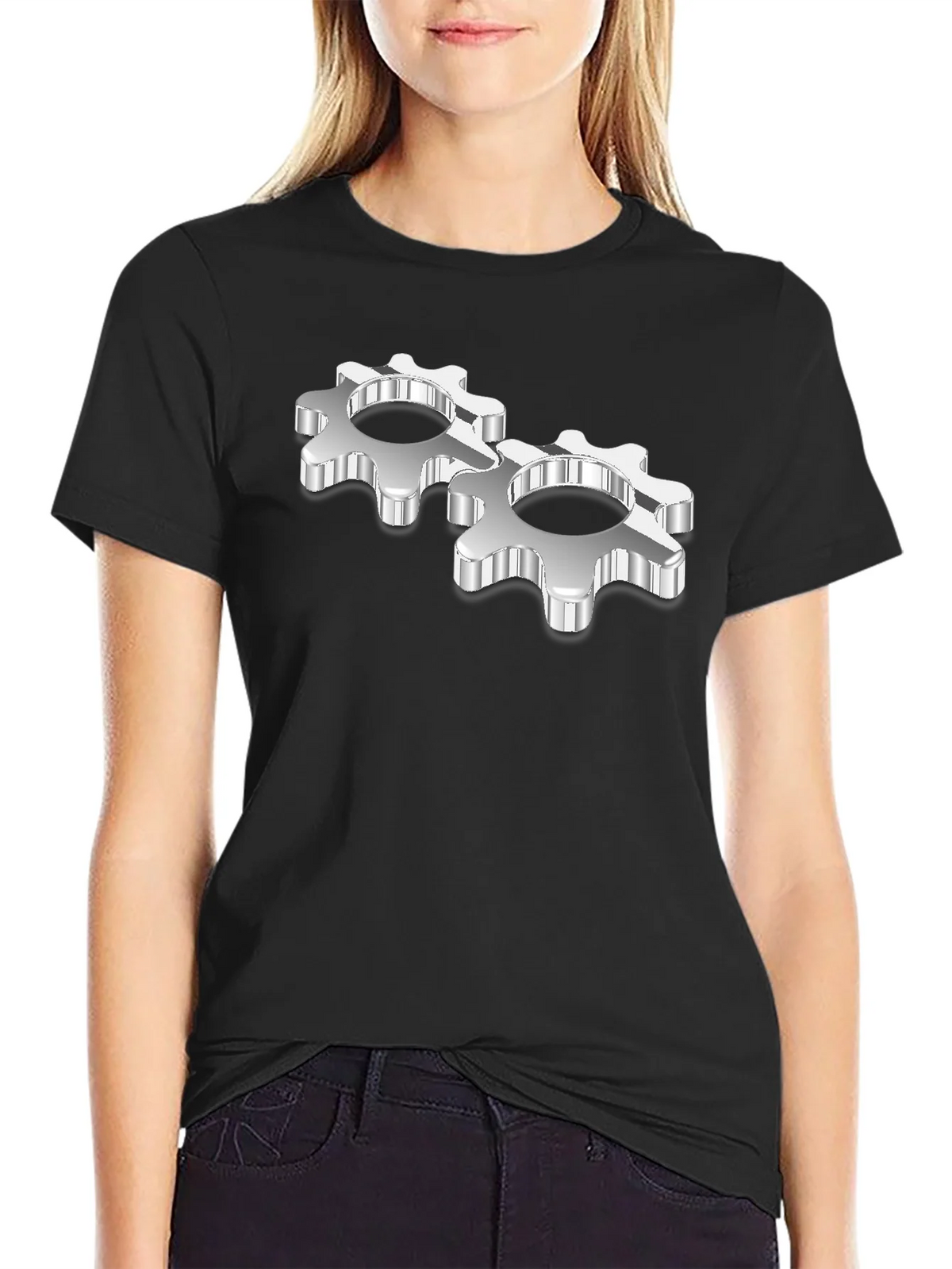 Gear Head Black T-Shirt product image 1