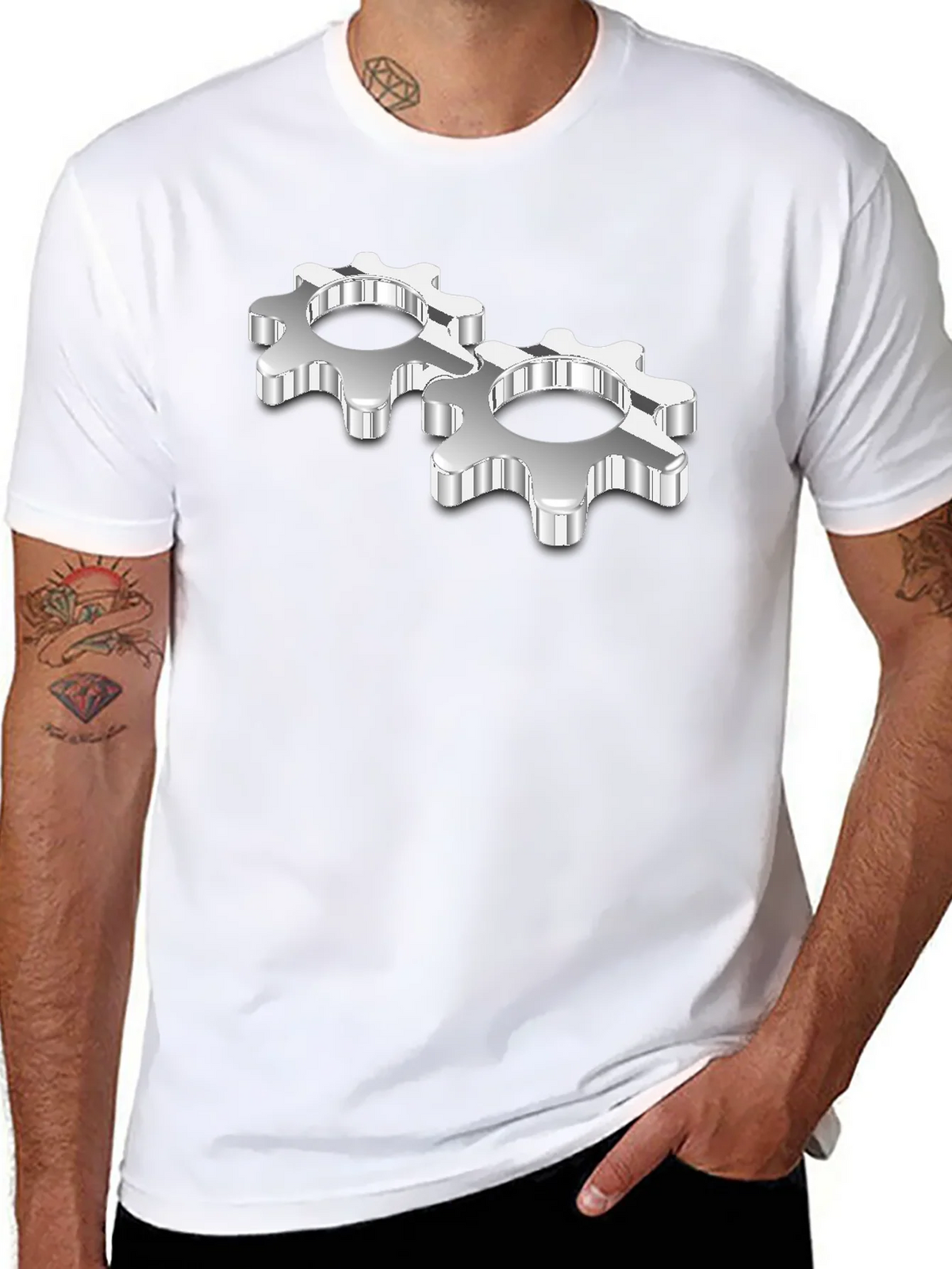 Gear Head Black T-Shirt product image 6