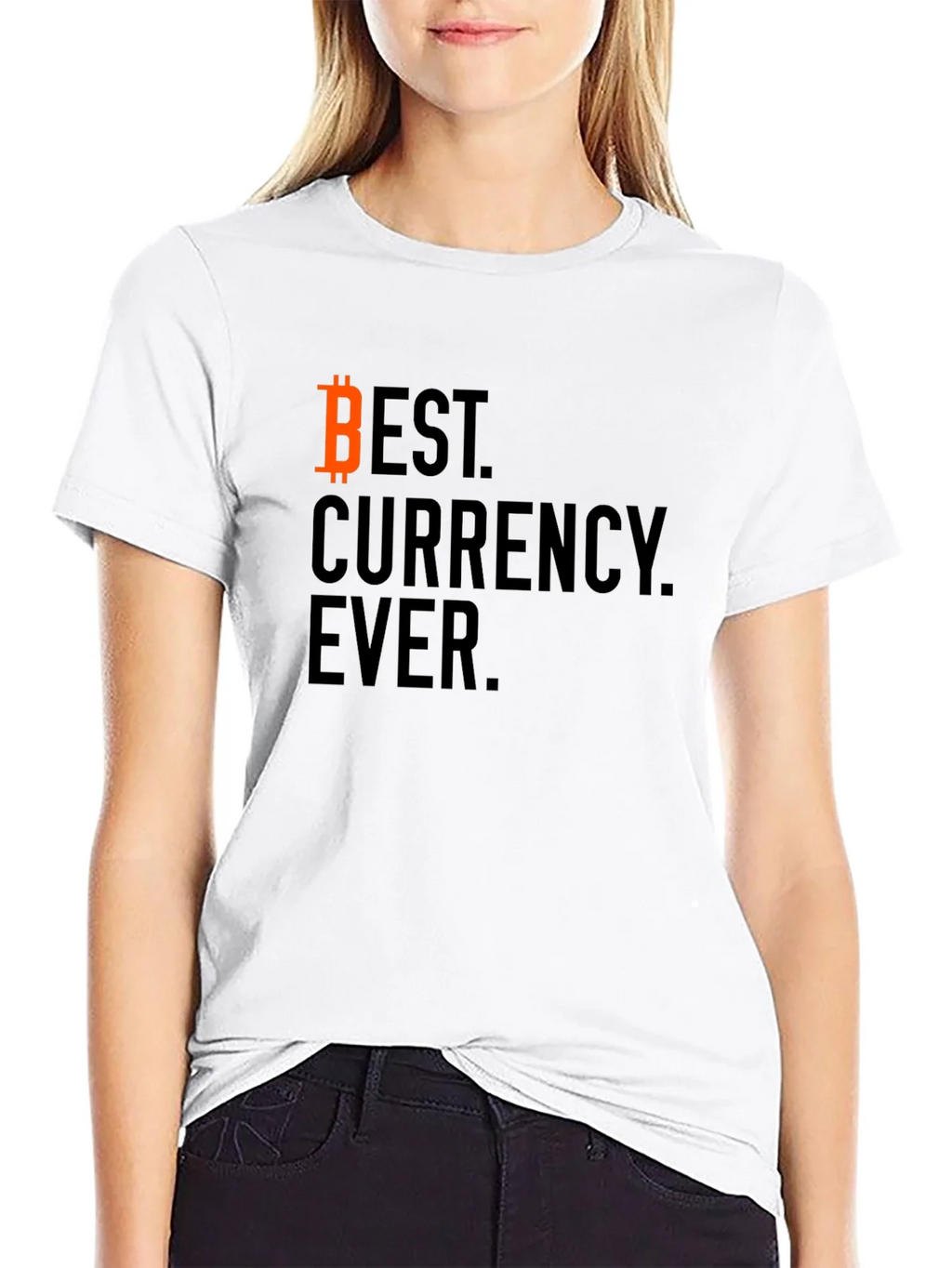 Bitcoin Best Currency Ever Black T-Shirt product image 8