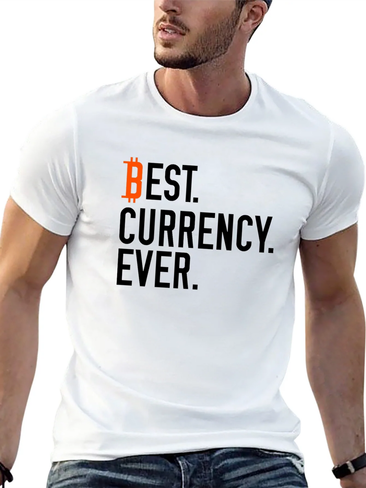 Bitcoin Best Currency Ever Black T-Shirt product image 12