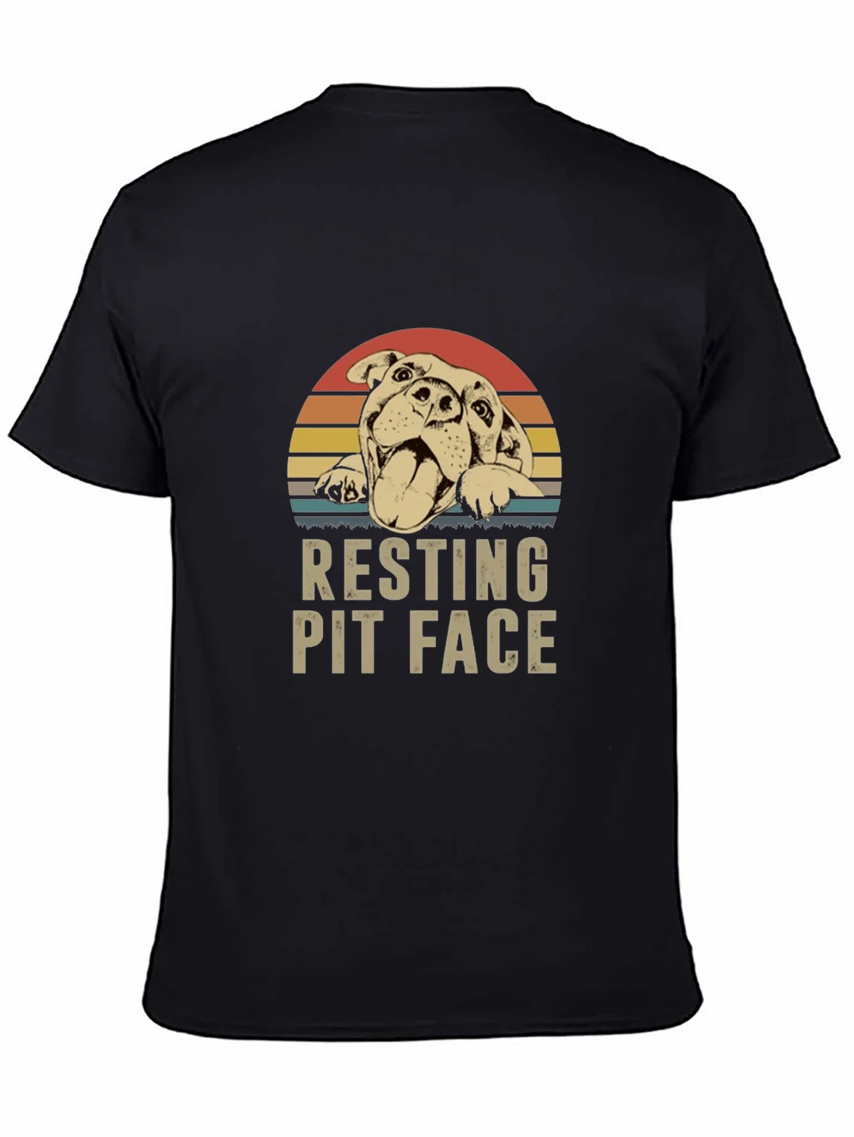 Resting Pit Face T-Shirt - Dog Lover Tee product image 2