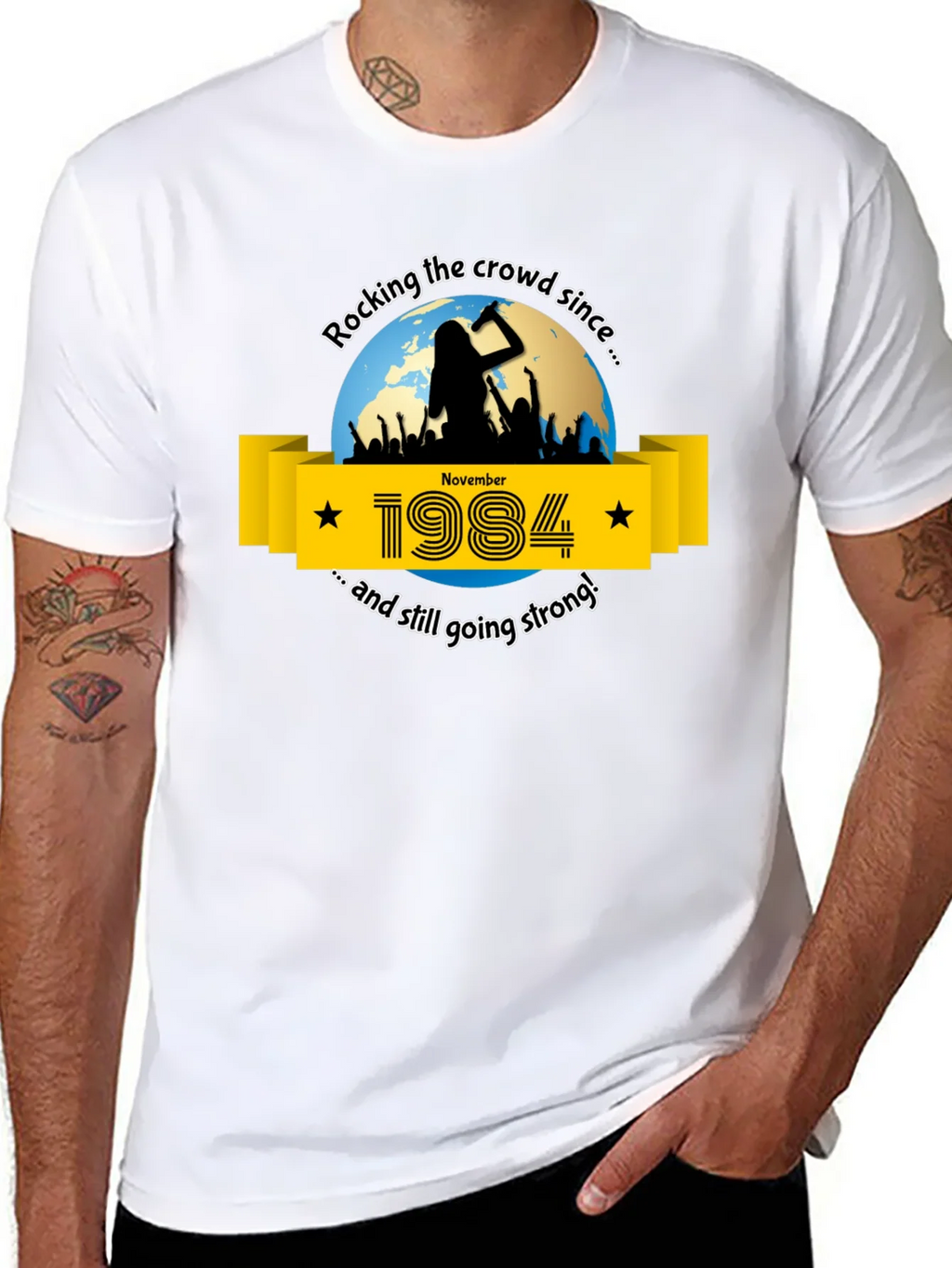 Rocking Since 1984 Graphic Tee product image 7