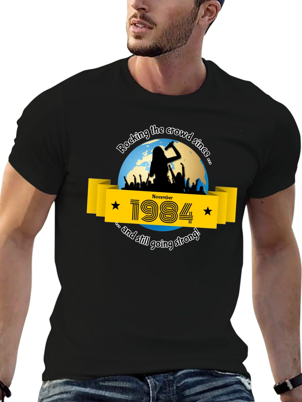 Rocking Since 1984 Graphic Tee product image 6