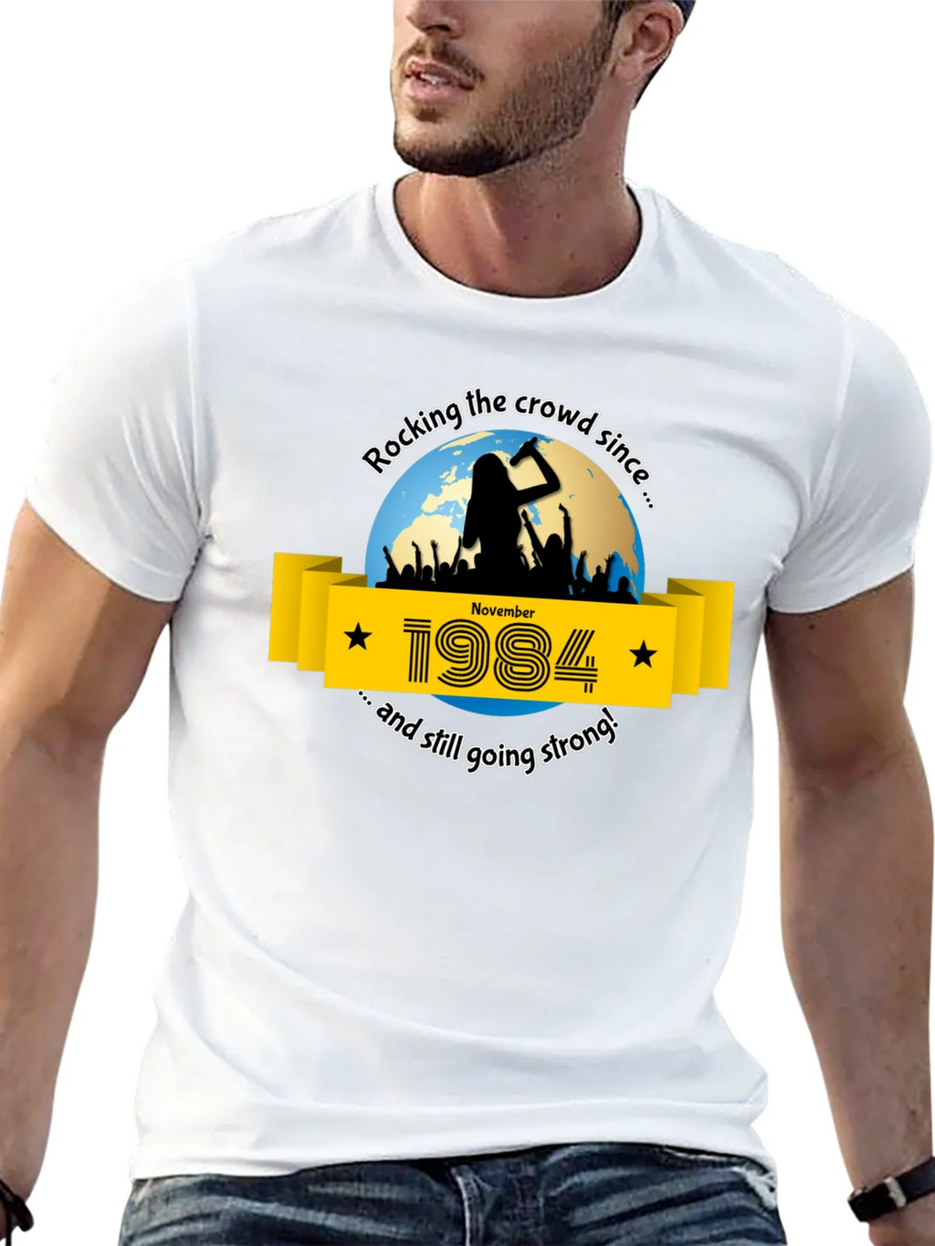 Rocking Since 1984 Graphic Tee product image 12