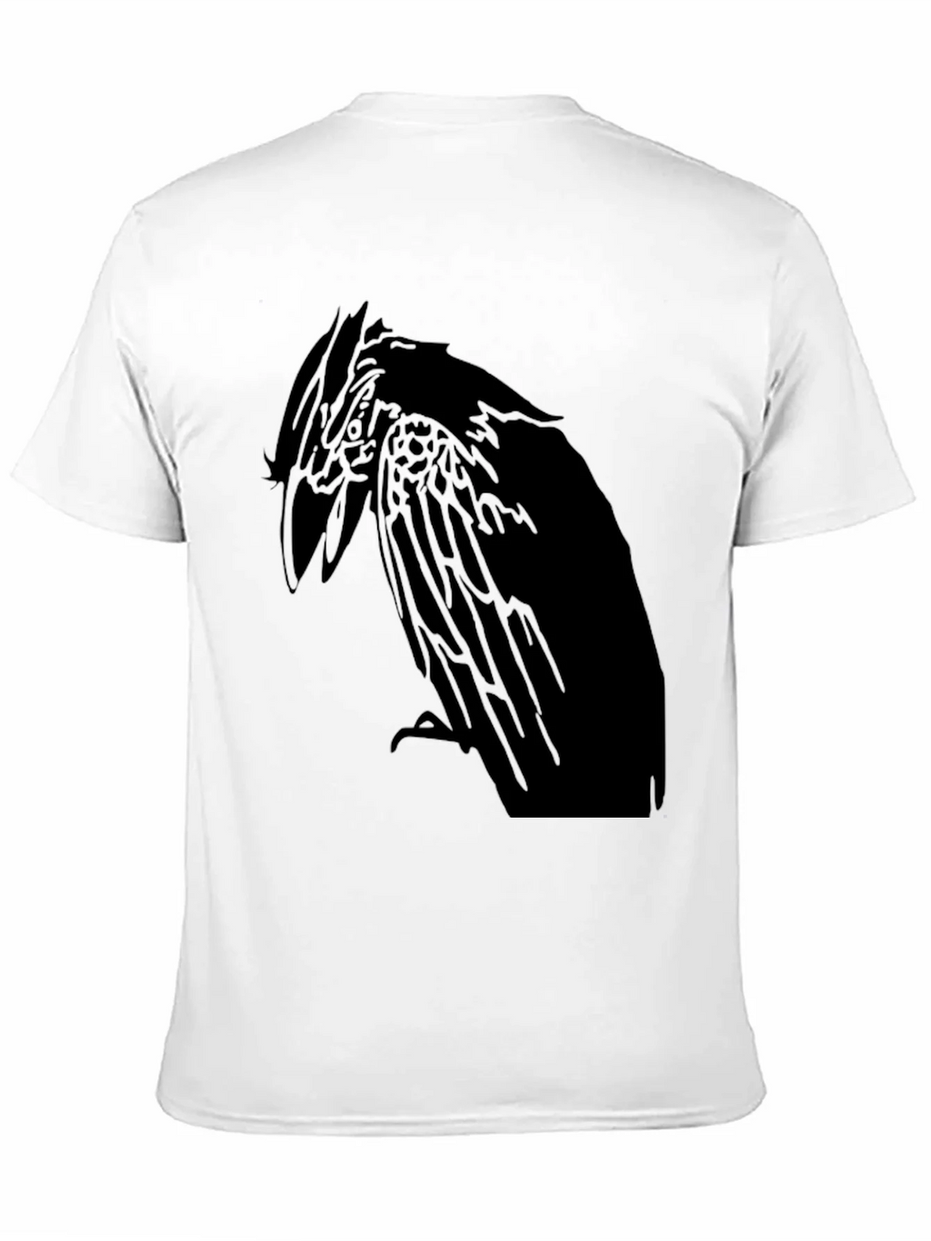 Raven Graphic Print Mens Black T-Shirt product image 10
