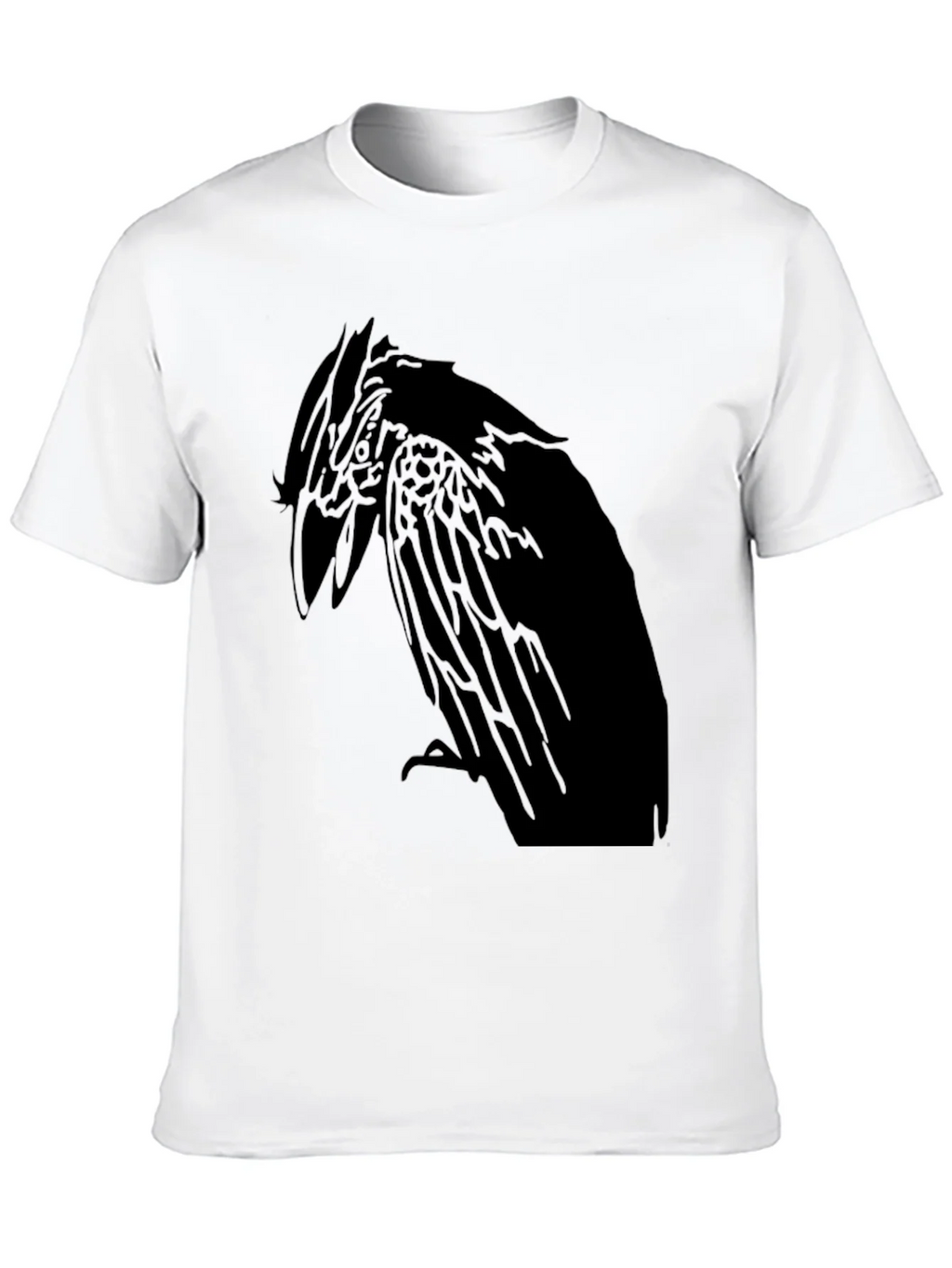 Raven Graphic Print Mens Black T-Shirt product image 9