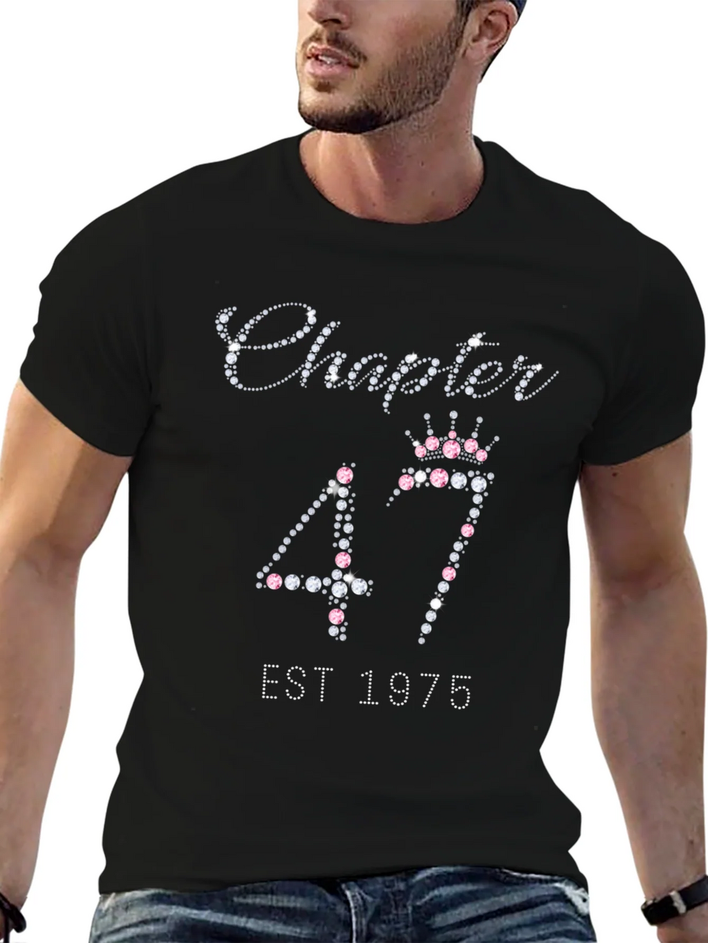 Chapter 47 EST 1975 Rhinestone T-Shirt product image 6