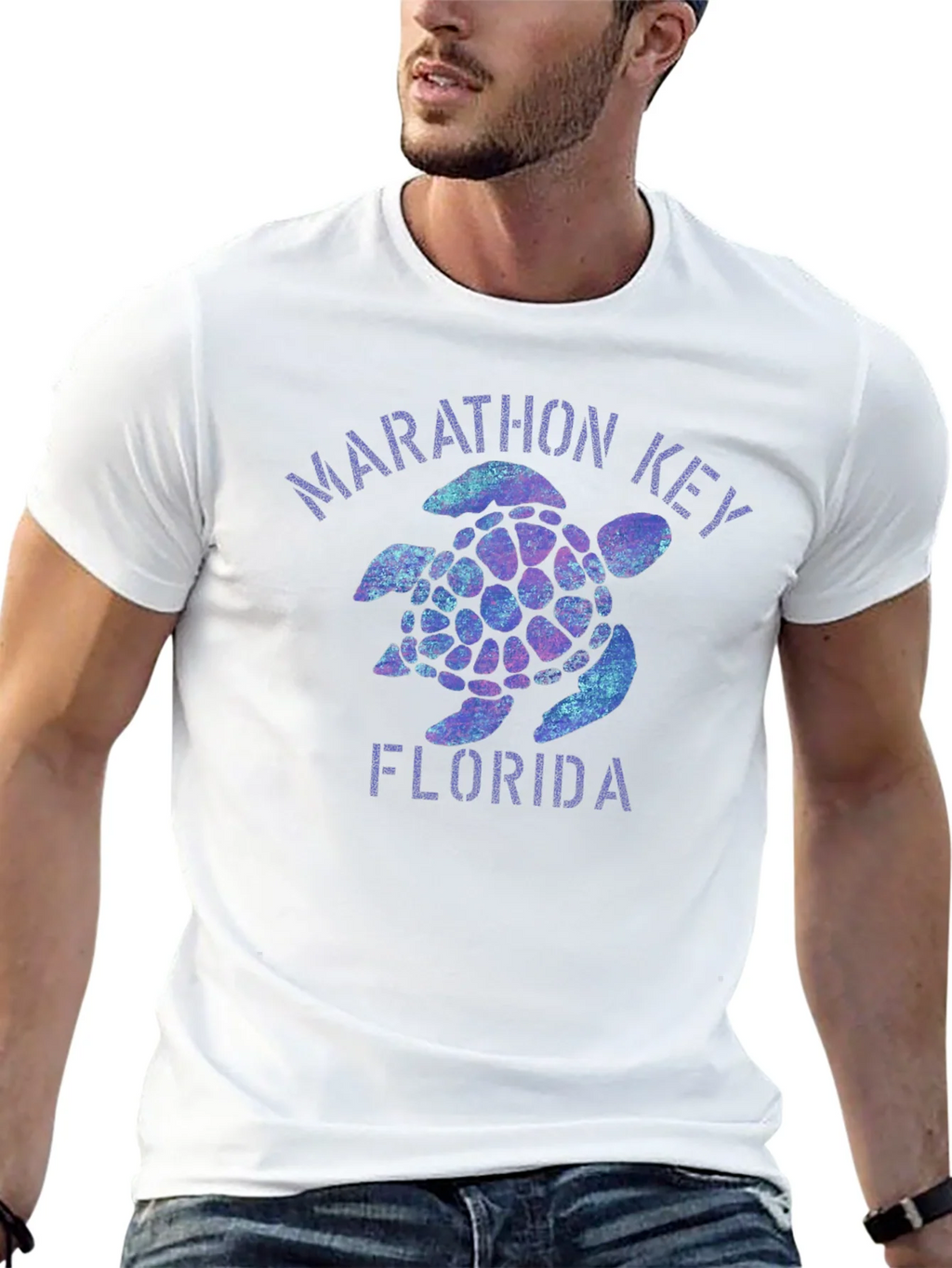Marathon Key Florida Turtle Graphic T-Shirt product image 12