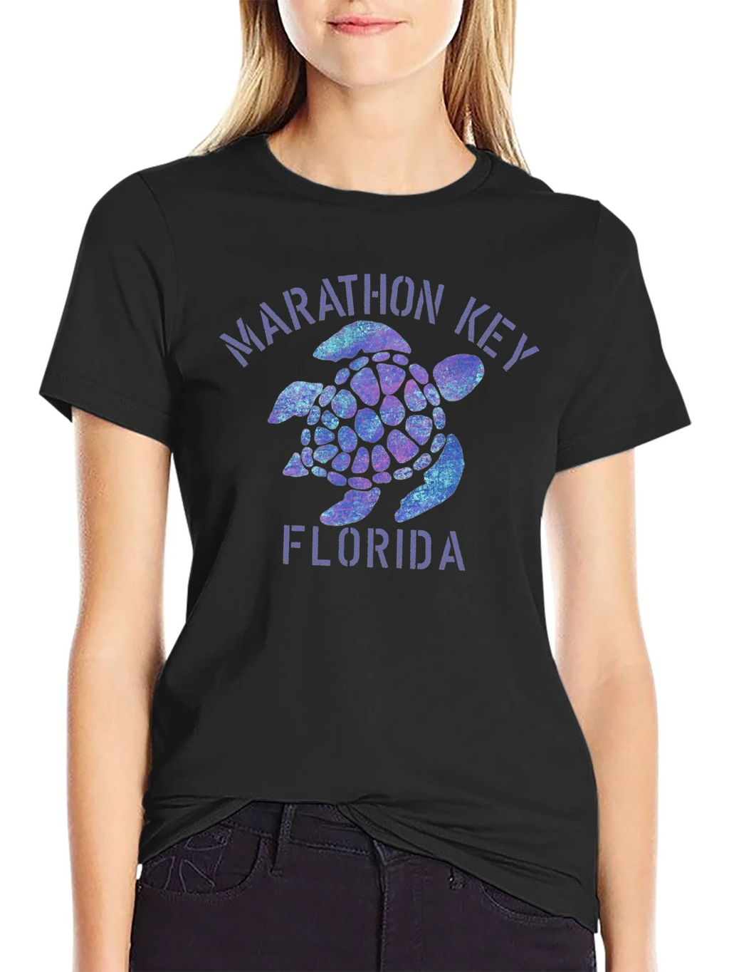 Marathon Key Florida Turtle Graphic T-Shirt product image 2